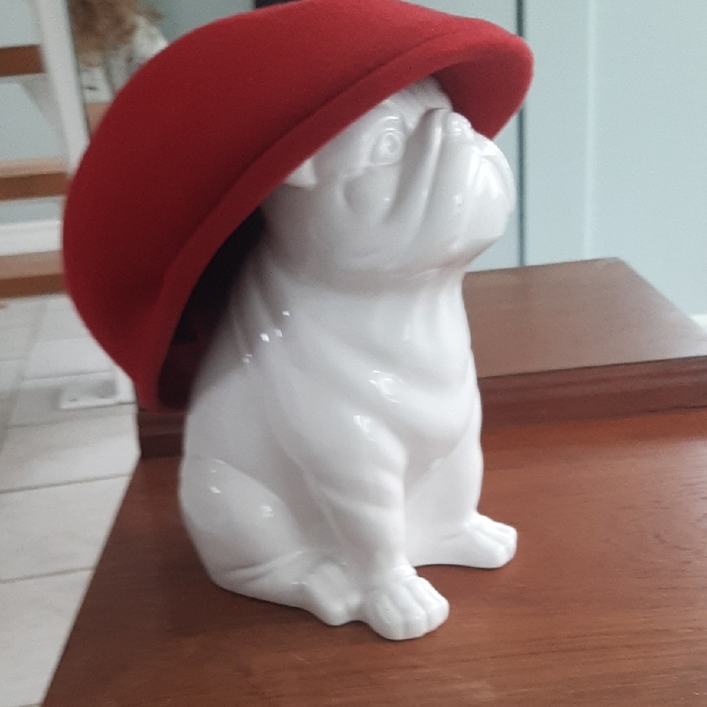 VINTAGE-BILTMORE❤100%WOOL Felt Ivy Cap RED Hat - Picture 5 of 9